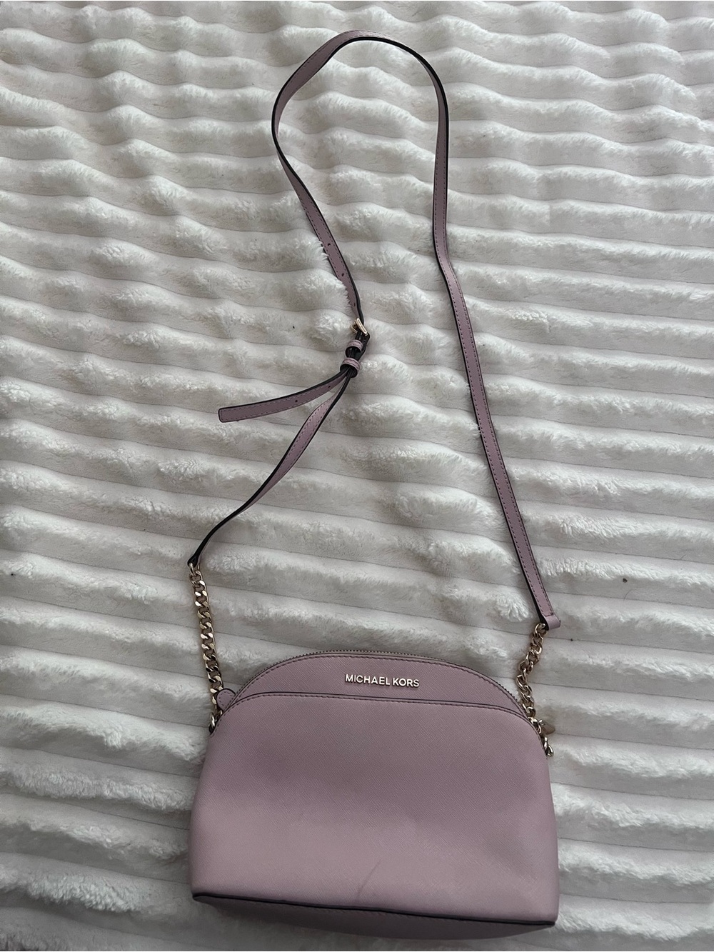 Michael Kors Lilac Crossbody Bag with Chain Strap